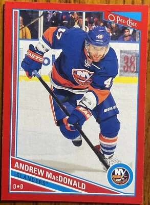 2013-14 O-Pee-Chee Red Andrew MacDonald #89 New York Islanders - Image 1 of 2