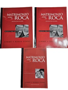 Matrimonio Sobre La Roca: Bundle of 3/ Book /2 Manual Grupos Jimmy Karen Evans - Picture 1 of 4