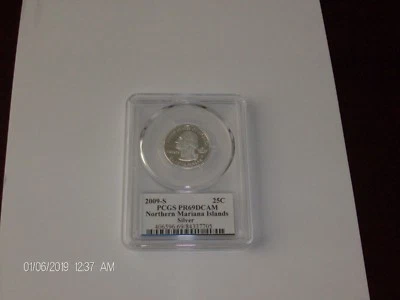 Quarter 2009-S Northern Mariana Islands Silver Quarter PCGS Proof 69 DEEP CAMEO - Image 1 of 2