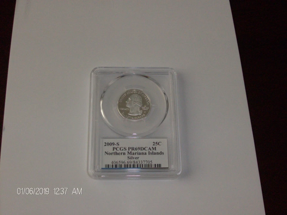 Quarter 2009-S Northern Mariana Islands Silver Quarter PCGS Proof 69 DEEP CAMEO - Image 1 of 2