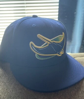 tampa bay rays hat 7 3/8 - Image 1 of 2