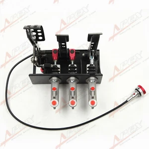 Adjustable Race Rally Hydraulic Clutch Brake Bias Pedal Box Assembly - Picture 1 of 15