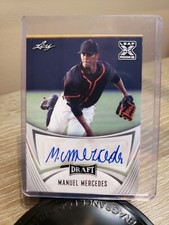 MANUEL MERCEDES 2021 Leaf Draft PROSPECT AUTO #BA-MM1 Giants