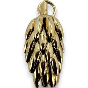 Vintage Bananas Bunch 10KT 417 Yellow Gold Charm Pendant - Picture 1 of 4