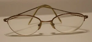Christian Dior Gold CD3585/N 122 Ladies Half Rimless Eyeglass Frames Italy - Picture 1 of 12