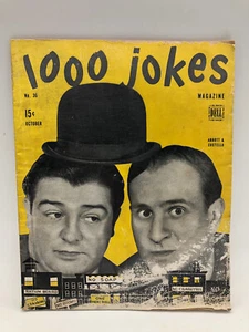 Vintage 1000 Jokes Magazine (Fall Issue 1945, No 36) - Abbott & Costello - Picture 1 of 8