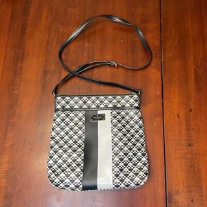 Kate Spade New York Penn Place Keisha Crossbody Black & White purse - Picture 1 of 5