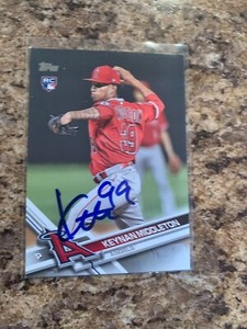 Keynan Middleton Signed 2017 Topps Update Los Angeles Angels Auto # US133