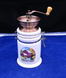 Chestnut Creek Coffee Copper Hand Grinder With Ceramic Canister Hand Mill 2004 - Picture 1 of 12
