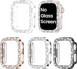 4-Pack Bling Bumper for Apple Watch Series 9 8 7 41Mm Case, Women Glitter Diamon - Zdjęcie 1 z 16