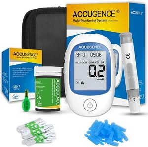 Medidor de glucosa en sangre/cetona/ácido úrico 3 en 1 - Kit de prueba casero de 5 segundos iujk - Imagen 1 de 15