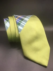 Steven Land Big Knot Striped Green Men's Tie. - Picture 1 of 3