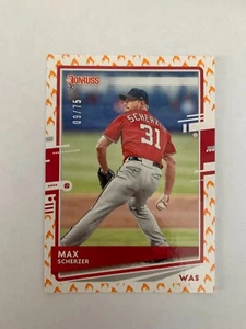 2020 Donruss On Fire #123 Max Scherzer 09/75 Washington Nationals - Picture 1 of 2
