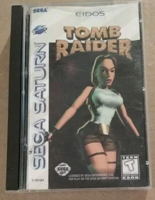 Tomb Raider (Sega Saturn, EE. UU., 1996) Completo. Disco de juego con caja y manual. Foto 1 de 4