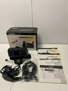 GARMIN STREETPILOT III AUTOMOTIVE/MARINE GPS W/ACCESSORIES IN BOX! TESTED! - Picture 1 of 3