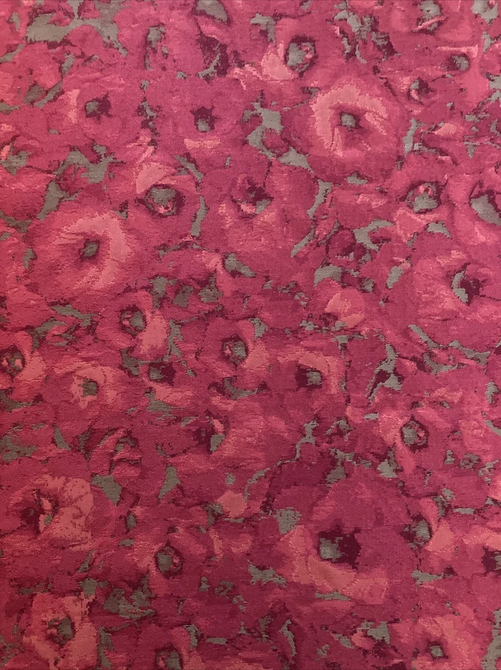 Romo Black Edition Fabric Floreale 7570/01 Petunia Silk Remnant 1.9 Yds + Scrap - Image 1 of 4