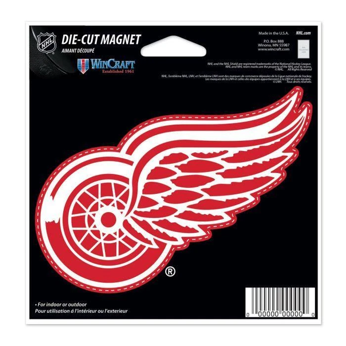 Detroit Red Wings 4.5" x 6" Die Cut Logo Magnet [NEW] NHL Car Truck Fridge Auto - Image 1 of 1
