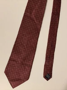 Savile Row - Herren Krawatte - 100% Seide, Burgund - Made in USA - Bild 1 von 4