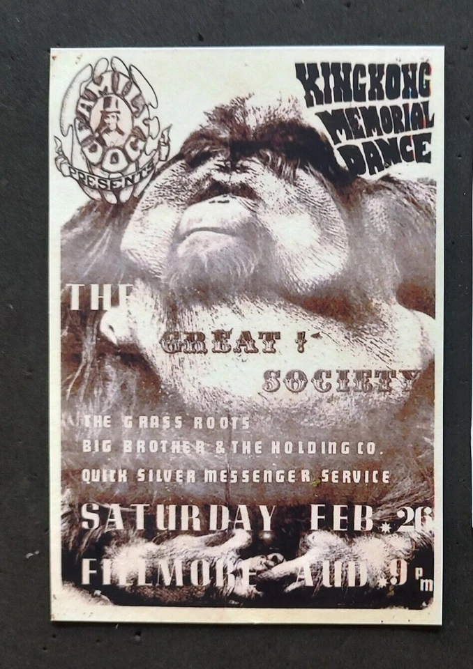 1966  FD 2  Family Dog  Fillmore Auditorium  Concert Handbill Reprint - Image 1 of 1