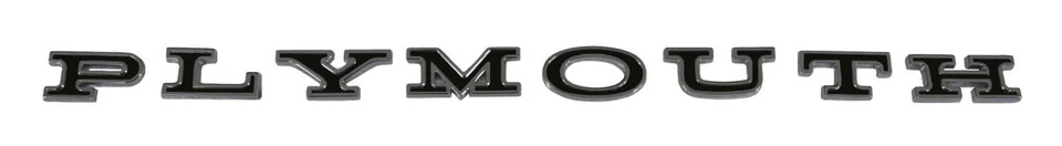 Juego de letras de maletero Plymouth Belvedere 1965 capó satélite TrimParts Mopar EE. UU. Foto 1 de 3