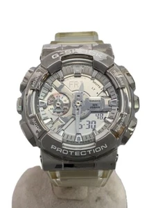 CASIO G-SHOCK GM-110SCM-1AJF Silver/Clear Resin Quartz Digital Analog Watch - Picture 1 of 6