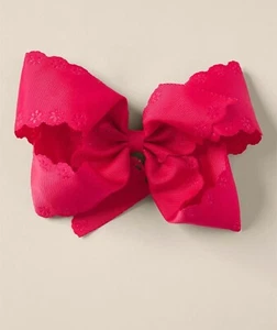 Matilda Jane Heart to Heart Red All Decked Out Large Wee Ones® Bow 4"H x 6"W - Picture 1 of 1