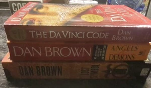 Dan Brown Book Lot (3 Paperbacks) DaVinci Code, Angels & Demons, The Lost Symbol - Picture 1 of 4