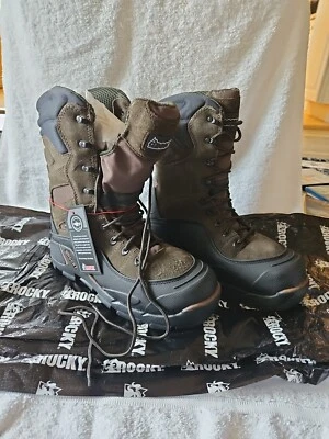 Botas Rocky Blizzardstalker 1200g Impermeables Aisladas 9" Exterior Talla 9M NUEVAS/CAJA Foto 1 de 4