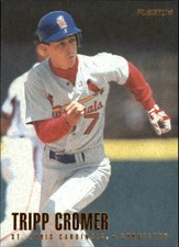 1996 Fleer St. Louis Cardinals Baseball Card #541 Tripp Cromer