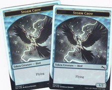 Magic: MTG: Unstable: Foil: Tokens: Storm Crow X 2
