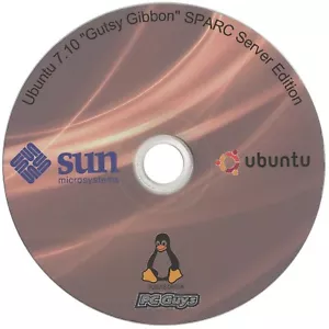 Ubuntu 7.10 Gutsy Gibbon SPARC Server CD Sun Ultra SunFire Blade - Picture 1 of 1