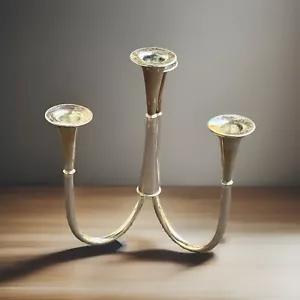Wilhelm Wagenfeld WMF Art Nouveau Candelabra/Candlestick/Candleholder Silver pl - Picture 1 of 11
