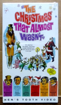 The Christmas That Almost Wasn't 1966 VHS TAPE Rossano Brazzi Santa Claus NEW - Image 1 of 2