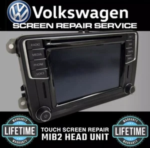VAG VW 2015 - 2019 MIB2 TOUCH REPAIR SERVICE ONLY GOLF SCIRROCCO PASSAT SEAT - Picture 1 of 2