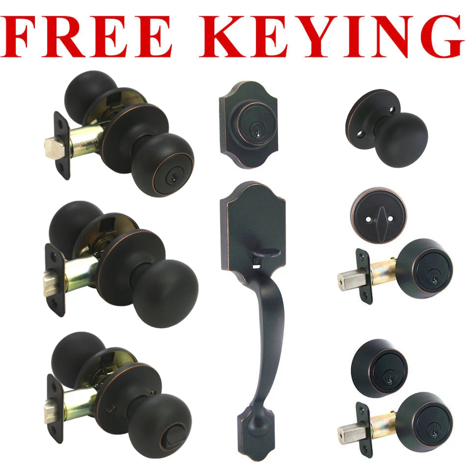 Herrajes de perilla de puerta de bronce frotado con aceite Designers Impressions Bedford Design Foto 1 de 1