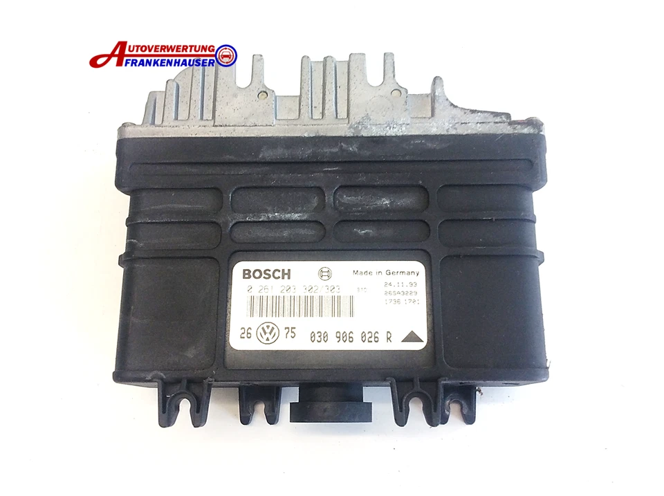 VW Golf Vento Polo 1.4 Unità Controllo Motore 030906026R Bosch 0261203302/303 - Immagine 1 di 1
