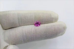Finest Top Quality 1.26 Ctw Natural Ceylon Pink Sapphire Oval Cut Loose Gemstone - Picture 1 of 8