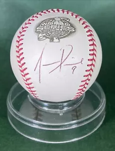 JUAN PIERRE #9 AUTOGRAPHED SIGNED OFFICIAL 2003 WORLD SERIES BASEBALL - Picture 1 of 2