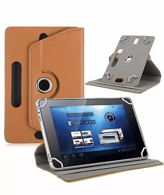 360° Folio Leather Case Cover For Universal Android Tablet PC 7" 8" 9" 10" 10.1" - Image 1 of 4