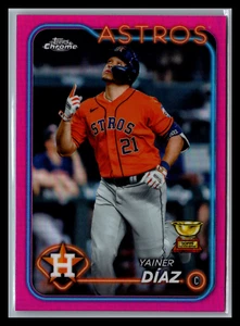 2024 Topps Chrome - #203 Yainer Diaz Pink Refractor - Bild 1 von 2