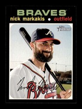 2020 Topps Heritage Nick Markakis #100 Atlanta Braves