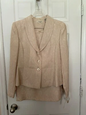 Traje Falda Mujer Amanda Smith Beige - Talla 12 Foto 1 de 4