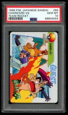 Pokemon Japanese Carddass 1998 089 Charizard Vs Team Rocket 89 PSA 10 68804059 - Image 1 of 2