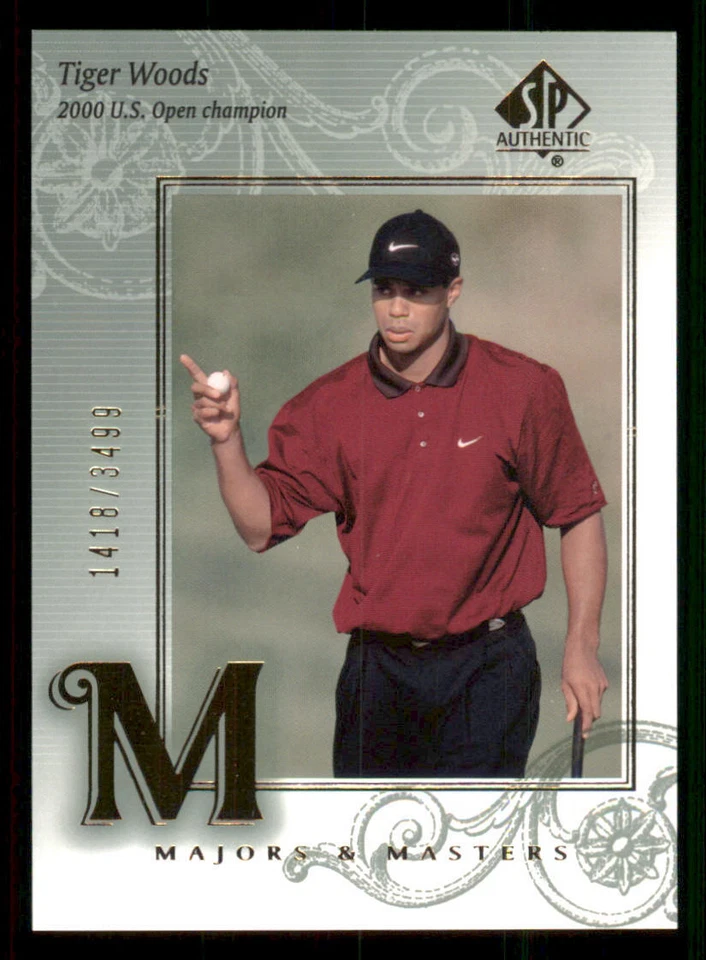 2002 SP Authentic #138 Tiger Woods MM /3499 - Image 1 of 2