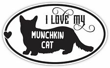 I Love My Munchkin Cat Cats Pets Car Laptop Wall Decal 5by3 inc.