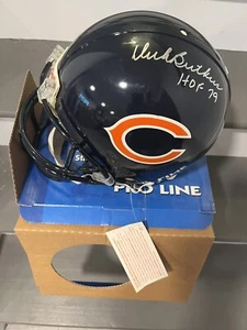 Dick Butkus signed handsigniert Riddell Full Size ProLine OnField Football Helm - Bild 1 von 3