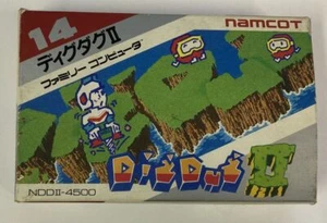 Nintendo Famicom FC Dig Dug II 2 Japan w/ Box 5681 SP - Picture 1 of 5