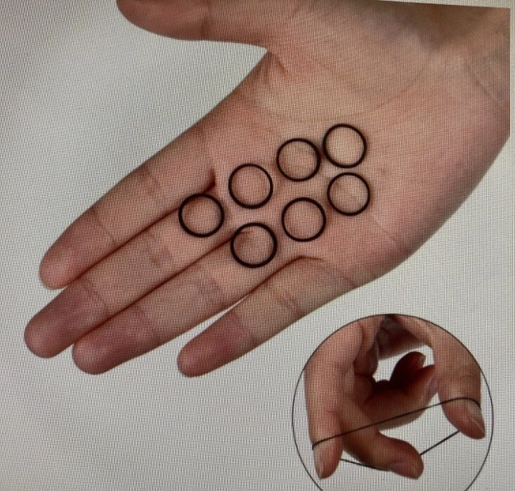 1 pack of 250 Mini Black Rubber Bands for Hair Ties Crafts Pony Hair Holder etc. - Image 1 of 3