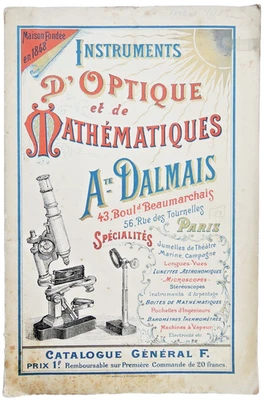 1900 Catalogue A. DALMAIS Instruments d'optique & de Mathématiques Geissler  .. - Photo 1/4