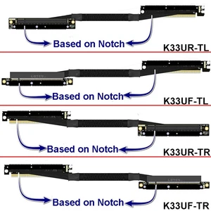PCI-E 5.0 X16 Graphics Card Extension Cable GEN5 for Chassis Server NVIDIA RTX50 - Imagen 1 de 29